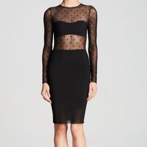 night rider sheer illusion dot dress BEC & BRIDGE